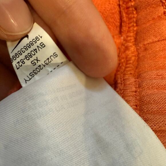 Nike Sportswear Women's Sweat Pants Essential Collection Piped Orange XS - Picture 11 of 11